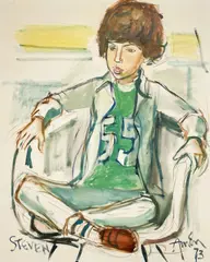Steven by Irving Amen, 1973, oil on linen, sold Jan 2022