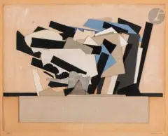 Sans titre by Alain Le Yaouanc, 1981, Collage, sold Sep 2023