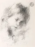 Anne-Charlotte. 1975 by Eugène Leroy, Lithographie, sold Sep 2023
