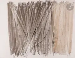 P1960-288 by Hans Hartung, 1960, Pastel et fusain sur carton, sold Sep 2023
