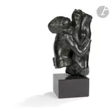 Assemblage : Torse de la Centauresse et torse féminin, le groupe créé vers [1900-1910], notre by Auguste Rodin, Épreuve en bronze à patine noire, sold Sep 2023