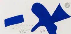 Oiseau bleu by Georges Braque, Gouache, sold Sep 2023