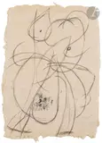 Femme by Joan Miró, 1978, Crayon et encre de Chine sur papier Japon, sold Sep 2023