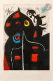 Pantagruel. 1979 by Joan Miró, Eau-forte, aquatinte et éraflures au couteau, sold Sep 2023