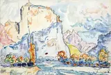 Le Roc, Castellanne by Paul Signac, 1902, Aquarelle, sold Mar 2014