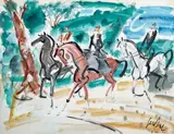 Au bois, allée des acacias by Gen Paul, Gouache, sold Mar 2014