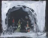 Projet de décor de théâtre by Christian Bérard, Gouache, sold Mar 2013