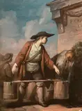 Le porteur d'eau by Charles Monnet, Panneau, sold Oct 2020
