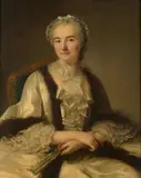 Portrait présumé de Gabriel Emilie de Breteuil, marquise du Châtelet by Marianne Loir, Toile, sold Sep 2020