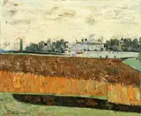 Paysage by Joseph Pressmane, Toile signée en bas à gauche, sold Jun 2015