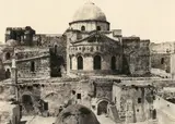 Jérusalem. Saint Sépulcre. Abside 1854 by Auguste Salzmann, Épreuve sur papier salé d'après un négatif papier, de l'imprimerie photographique de Blanq, sold Mar 2015
