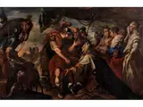 Gnaeus Marcius Coriolanus Wird von Veturia Aufgefordert Gegen rom zu Ziehen by Filippo Abbiati, oil on canvas, sold Mar 2026