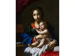 Die Madonna mit dem Kind by Cesare Dandini, oil on canvas, offered Jun 2025