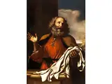 Jakob Trauert um Seinen Sohn Joseph by genannt Il Guercino Francesco Barbieri, oil on canvas, sold Jun 2025
