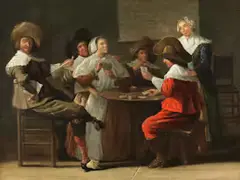 Untitled by Dirck Hals, oil on canvas, sold Dec 2022