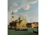 Ansicht von san Giorgio Maggiore in Venedig by Johan Richter, oil on canvas, sold Mar 2026