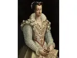 Portrait Einer Eleganten Dame by Alessandro Fei, oil on panel, sold Dec 2023