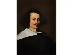 Portrait Einens Mannes mit Weissem Kragen by Bernardo Strozzi, oil on canvas, sold Mar 2025