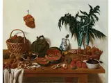 Küchenstillleben by Jan Jozef Horemans d. J., oil on canvas, offered Dec 2024