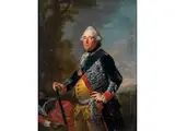 Staatsbildnis des Landgrafs Friedrich ii von Hessen-kassel by Johann Heinrich Tischbein d. Ä., oil on canvas, offered Dec 2023