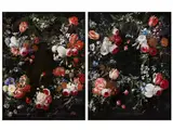 Zwei Blumenkranzkartuschen by Gaspar Peeter Verbruggen d. J., oil on canvas, offered Mar 2024