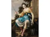 Diana, die Göttin der Jagd by Laurent de La Hyre, oil on canvas, offered Dec 2024