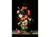 Stillleben mit Blumen in Einer Chinesischen Vase by Bartholomeus Assteyn, 1607 Dordrecht - 1667, oil on panel, sold Sep 2015