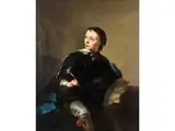 Portrait Eines Jungen mit Buch und Feder by Matthew William Peters, oil on canvas, sold Dec 2024