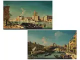 Canale Grande am Eingang des rio Canareggio by Michele Marieschi, oil on canvas, sold Jun 2024
