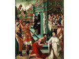 Untitled by Lambert Lombard, oil, sold Dec 2022