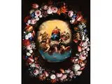 Himmelfahrt Mariens im Blumenkranz by Pieter van Avont, oil on canvas, offered Mar 2015