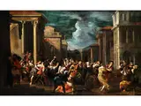 Raub der Sabinerinnen by Johann Heiss, 1640 Memmingen – 1704 Augsburg, oil on canvas, sold Dec 2018