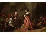 Die Versuchung des Heiligen Antonius by Matheus van Helmont, oil on canvas, offered Jun 2019