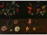 Stillleben mit Zwei Blumenvasen by Fede Galizia, oil on canvas, offered Sep 2017