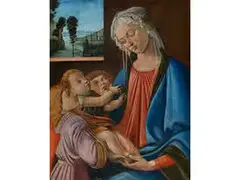 Madonna mit Kind und Zwei Engeln by Biagio d’Antonio Tucci, tempera, sold Sep 2016