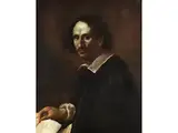 Mit Blatt und Zirkel by Giovanni Lorenzo Bernini, oil on canvas, sold Jun 2025
