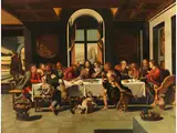Das Letzte Abendmahl by Pieter Coecke van Aelst d. Ä., oil on panel, sold Jun 2023