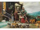 Odysseus bei Circe by Jan Pieter Brueghel, oil on panel, sold Jun 2025