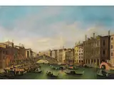 Die Rialotbrücke Gegen Osten by Apollonio Facchinetti, oil on canvas, sold Mar 2024