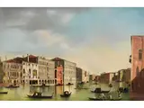 Der Canal Grande mit dem Palazzo Moro lin by Apollonio Facchinetti, oil on canvas, sold Mar 2024