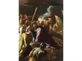 Christus Fällt Unter dem Kreuz – mit Veronika und dem Schweisstuch by Luca Giordano, oil on canvas, offered Jun 2025
