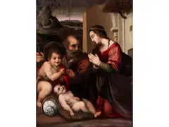 Die Heilige Familie mit dem Johanneskind by Jacone, mixed media, sold Jun 2026