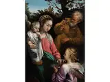 Die Heilige Familie mit Einem Engel by Francesco Vanni, oil on canvas, offered Jul 2018