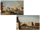 Venedigvedute mit dem Canal Grande und der Ponte di Rialto by Francesco Tironi, oil on canvas, offered Mar 2025
