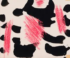 Untitled by Stephen Gilbert, 1951, mixed media on paper, sold Oct 2020