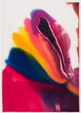 Phenomena Cardinal Hearing by Paul Jenkins, 1980, watercolour on paper, sold Sep 2020