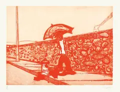 Lapeyrouse Wall by Peter Doig, 2005, Farbaquatinta auf Velin, sold May 2014