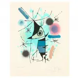 Singing Fish by Joan Miró, Lithograph in colors, sold Oct 2023
