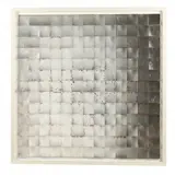 Silvered Two-Dimensional Abstract by Randy Toy, Silvered acrylic panels intended to oxidize and evolve over time, sold Oct 2023