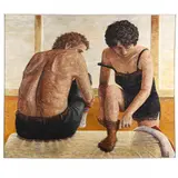 Sock and Stocking by Jon Imber, Oil on canvas, sold Oct 2023